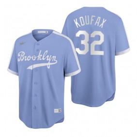 Sandy Koufax Brooklyn Dodgers Light Purple Cooperstown Collection Baseball Jersey