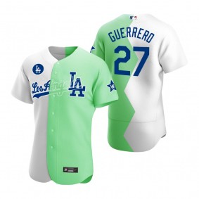 Los Angeles Dodgers Vladimir Guerrero Authentic White Green 2022 Celebrity Softball Game Jersey