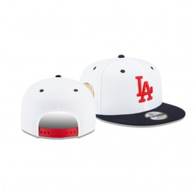 Los Angeles Dodgers Americana White 9FIFTY Snapback Hat