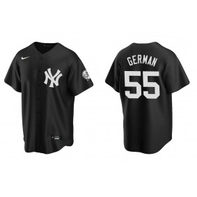 Men's New York Yankees Domingo German Black Replica Fashion Jersey