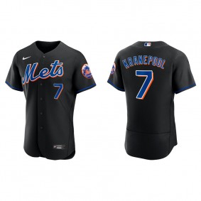 Ed Kranepool Men's New York Mets Nike Black Alternate Authentic Jersey