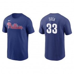 Phillies Edmundo Sosa Royal Name & Number T-Shirt