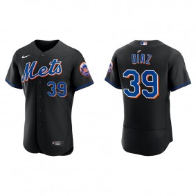 Edwin Diaz Men's New York Mets Nike Black Alternate Authentic Jersey