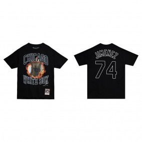 Eloy Jimenez Chicago White Sox Black Flame T-Shirt