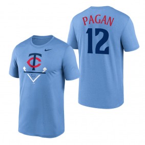 Emilio Pagan Minnesota Twins Light Blue 2023 Diamond Icon Legend Performance T-Shirt