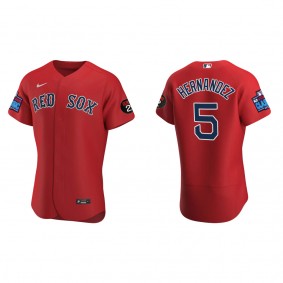 Enrique Hernandez Boston Red Sox Red 2022 Little League Classic Authentic Jersey