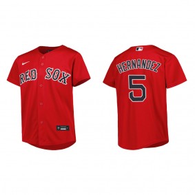 Enrique Hernandez Youth Boston Red Sox Red Alternate Replica Jersey