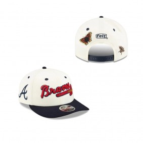 Felt X Atlanta Braves Low Profile 9FIFTY Snapback Hat