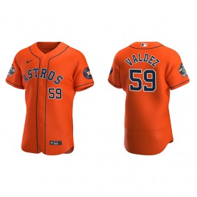Framber Valdez Houston Astros Orange 2022 World Series Alternate Authentic Jersey