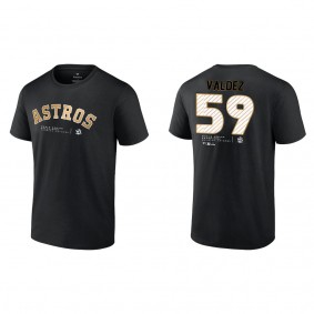 Framber Valdez Houston Astros Black 2022 World Series Champions T-Shirt