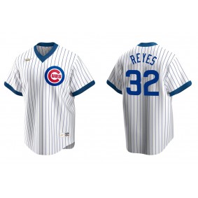 Men's Chicago Cubs Franmil Reyes White Cooperstown Collection Home Jersey