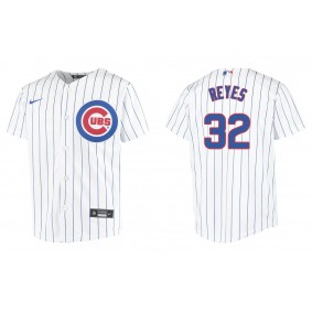 Youth Chicago Cubs Franmil Reyes White Replica Home Jersey
