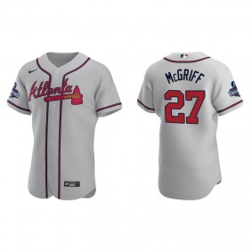 Fred McGriff Atlanta Braves Gray Road 2021 World Series Champions Authentic Jersey