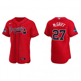Fred McGriff Atlanta Braves Red Alternate 2021 World Series Champions Authentic Jersey