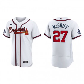 Fred McGriff Atlanta Braves White 2021 World Series Champions Authentic Jersey