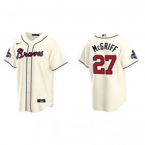 Fred McGriff Men's Atlanta Braves Cream Alternate 2021 World Series Champions Replica Jersey