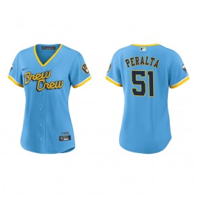 Freddy Peralta Women's Brewers City Connect Replica Jersey