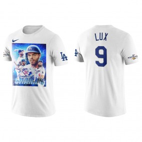 Gavin Lux Los Angeles Dodgers White 2022 NL West Division Champions T-Shirt