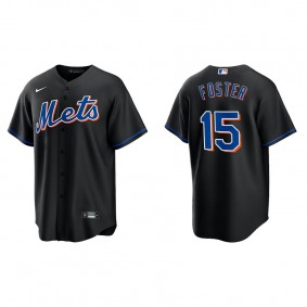 George Foster Men's New York Mets Nike Black Alternate Replica Jersey