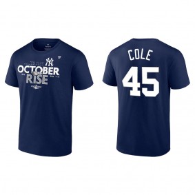 Gerrit Cole New York Yankees Navy 2022 Postseason Locker Room T-Shirt
