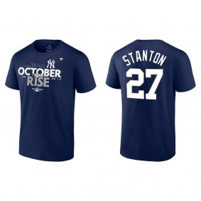Giancarlo Stanton New York Yankees Navy 2022 Postseason Locker Room T-Shirt