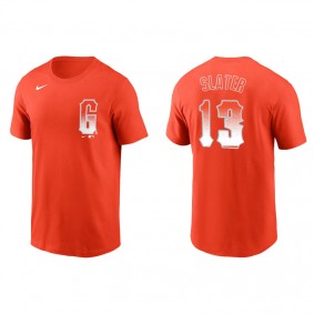 Men's San Francisco Giants Austin Slater Orange 2021 City Connect T-Shirt