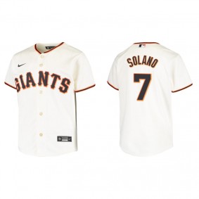 Youth San Francisco Giants Donovan Solano Cream Replica Home Jersey