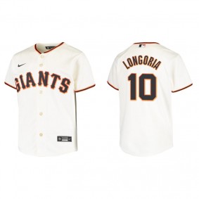 Youth San Francisco Giants Evan Longoria Cream Replica Home Jersey