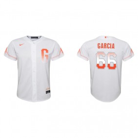 Youth San Francisco Giants Jarlin Garcia White 2021 City Connect Replica Jersey