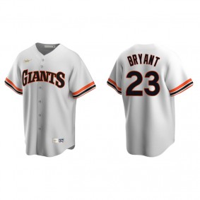 Men's San Francisco Giants Kris Bryant White Cooperstown Collection Home Jersey