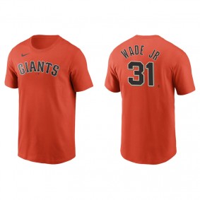 Men's San Francisco Giants LaMonte Wade Jr. Orange Name & Number Nike T-Shirt