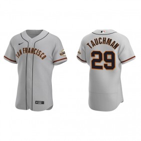 Men's San Francisco Giants Mike Tauchman Gray Authentic Road Jersey
