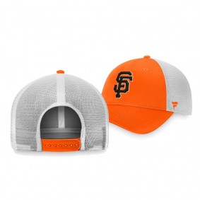 Men's Giants Core Trucker Orange White Snapback Hat