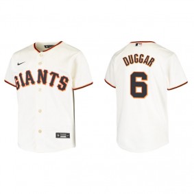 Youth San Francisco Giants Steven Duggar Cream Replica Home Jersey