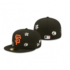 San Francisco Giants Black UV Activated Sunlight Pop 59FIFTY Fitted Hat