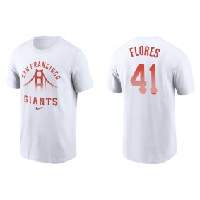 Men's San Francisco Giants Wilmer Flores White 2021 City Connect Graphic T-Shirt