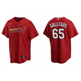 Men's St. Louis Cardinals Giovanny Gallegos Red Replica Alternate Jersey