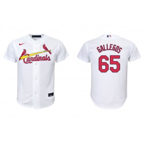 Youth St. Louis Cardinals Giovanny Gallegos White Replica Home Jersey