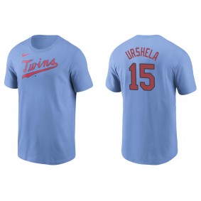 Men's Minnesota Twins Giovanny Urshela Light Blue Name & Number T-Shirt