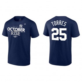 Gleyber Torres New York Yankees Navy 2022 Postseason Locker Room T-Shirt