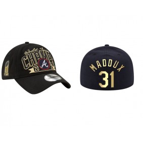 Greg Maddux Atlanta Braves Black 2021 World Series Champions Hat