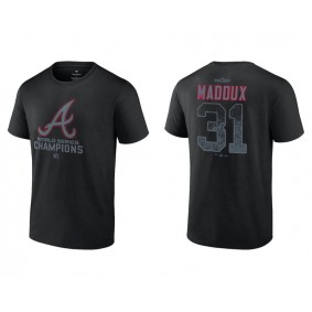Greg Maddux Men's Atlanta Braves Black 2021 World Series Champions T-Shirt
