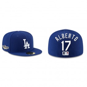 Hanser Alberto Los Angeles Dodgers Royal 2022 Postseason Side Patch 59FIFTY Fitted Hat