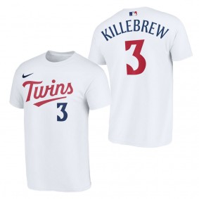 Harmon Killebrew Minnesota Twins White 2023 Wordmark T-Shirt