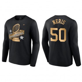 Hector Neris Houston Astros Black 2022 World Series Champions Parade T-Shirt