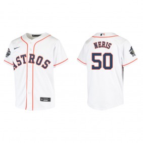 Hector Neris Youth Houston Astros White 2022 World Series Home Replica Jersey
