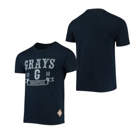 Homestead Grays Stitches Negro League Wordmark T-Shirt Navy