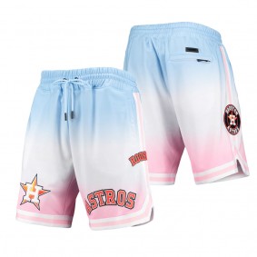 Men's Houston Astros Pro Standard Blue Pink Team Logo Pro Ombre Shorts