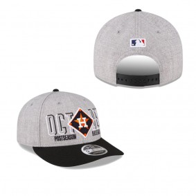 Men's Houston Astros Gray 2023 Division Series Winner Locker Room Low Profile 9FIFTY Snapback Hat
