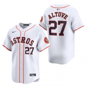 Men's Houston Astros Jose Altuve White Home Limited Player Jersey